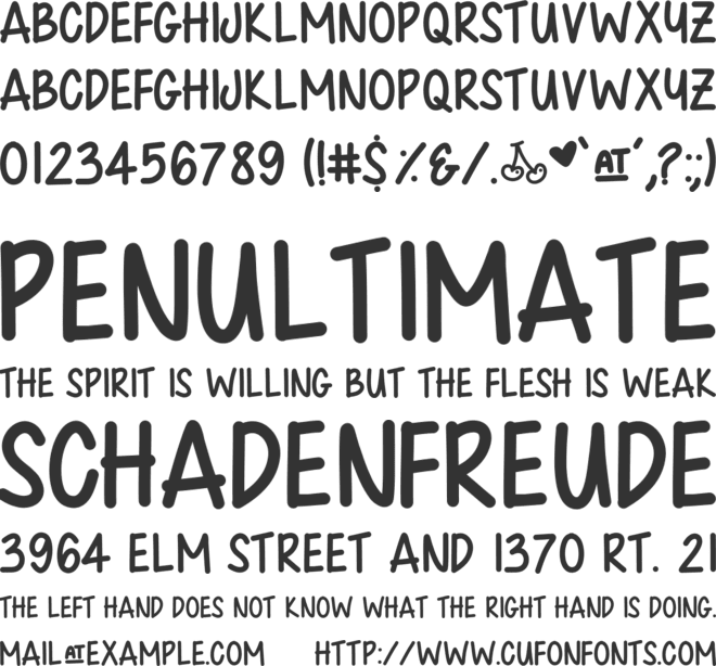 Chunkster Jamz font preview