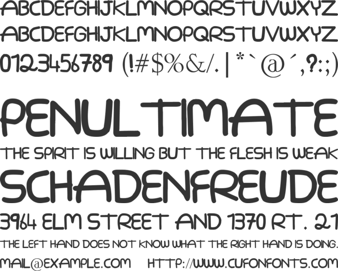 3allamni font preview