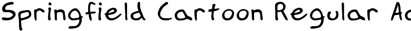 Springfield Cartoon Regular font