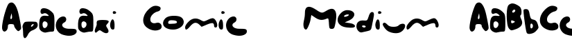 Apacaxi_Comic_ Medium font