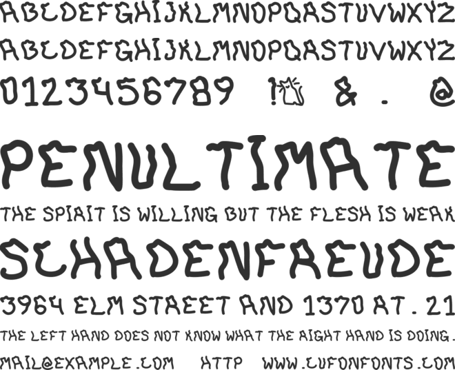 BoydSmiles font preview