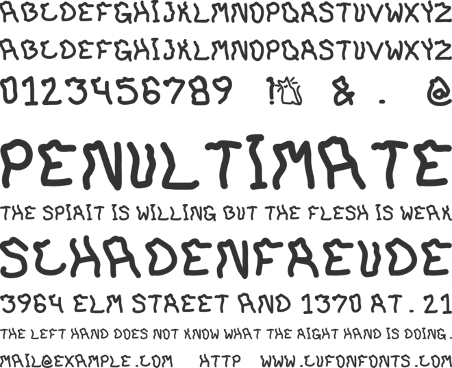 BoydSmiles font preview