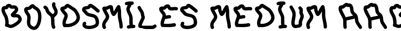 BoydSmiles Medium font