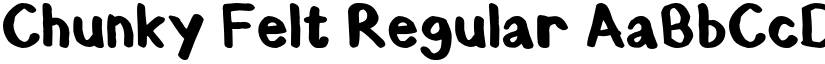 Chunky Felt Regular font
