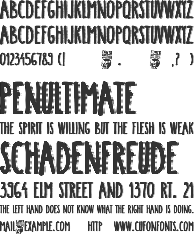 Crazy Saigon font preview