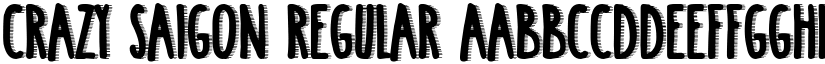 Crazy Saigon Regular font