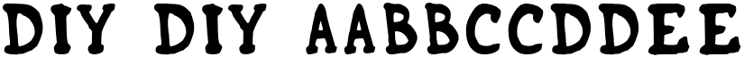 DIY DIY font