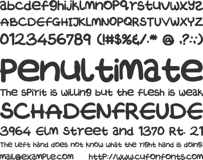 WetinCaroWant font preview