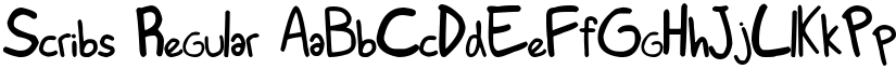 Scribs Regular font