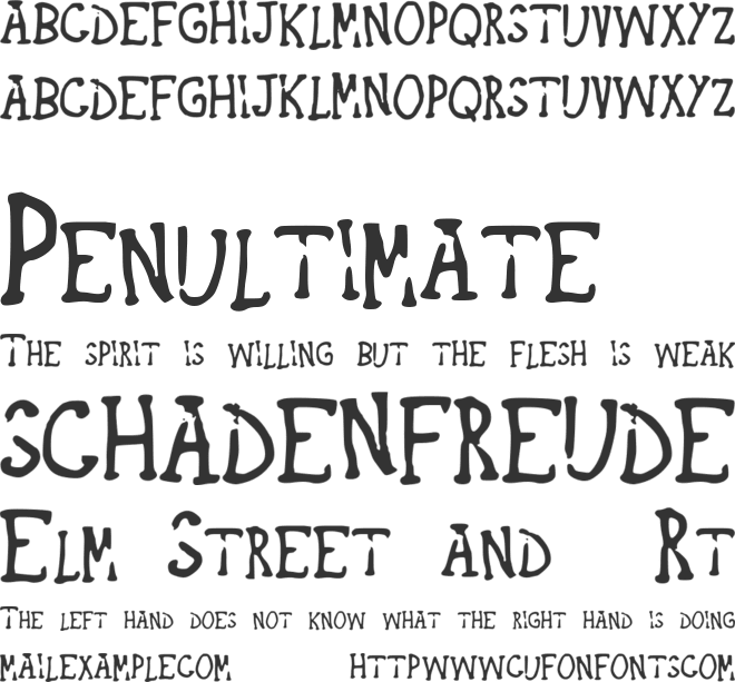 Indernik_Charcoal font preview