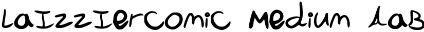 LaIzzIerComiC Medium font