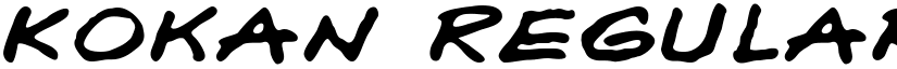 Kokan Regular font