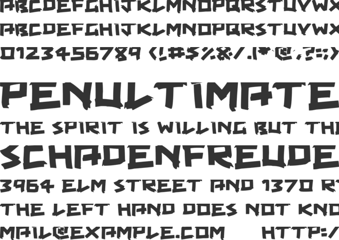 Taped Up Tight font preview