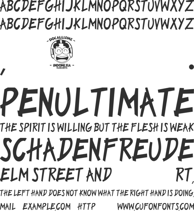 DILOVE font preview