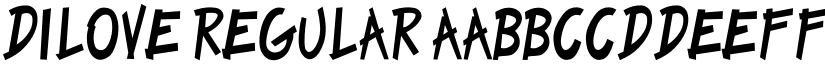 DILOVE Regular font