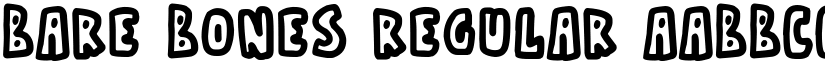 Bare Bones Regular font