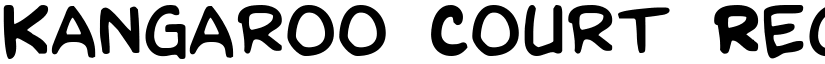 Kangaroo Court Regular font