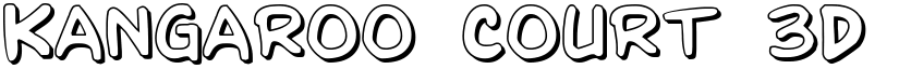 Kangaroo Court 3D Regular font