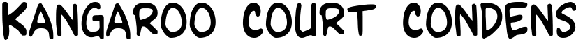 Kangaroo Court Condensed Condensed font