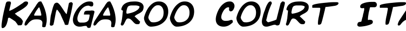 Kangaroo Court Italic Italic font