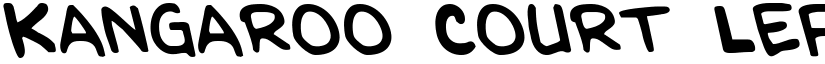 Kangaroo Court Leftalic Italic font