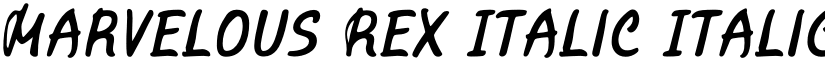 Marvelous Rex Italic Italic font