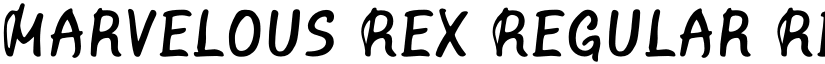 Marvelous Rex Regular Regular font