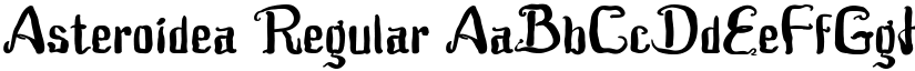 Asteroidea Regular font