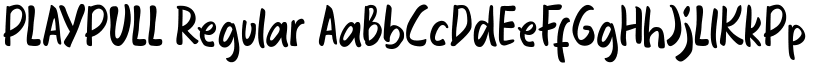 PLAYPULL Regular font