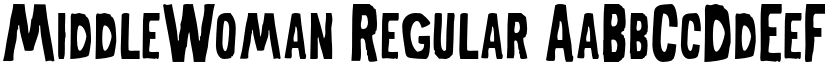 MiddleWoman Regular font
