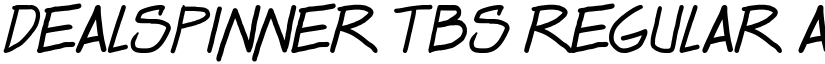 Dealspinner TBS Regular font