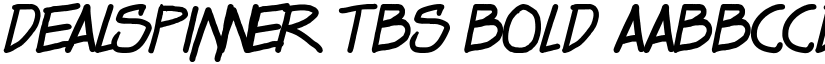 Dealspinner TBS Bold font
