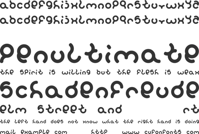 Dearlady Sandra font preview