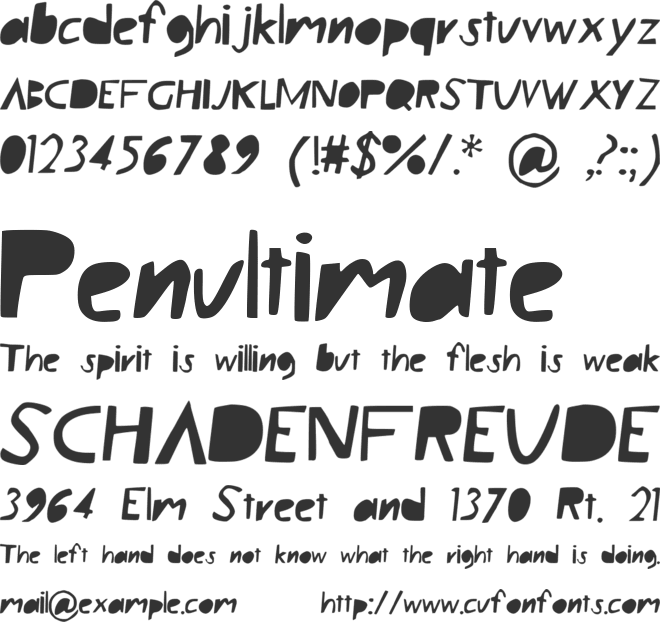 LazyBlock font preview