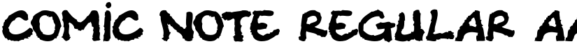 Comic Note Regular font