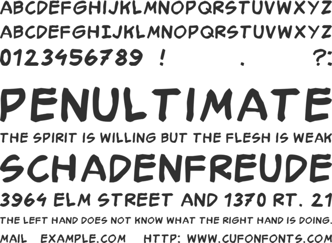 Smack Typographik font preview
