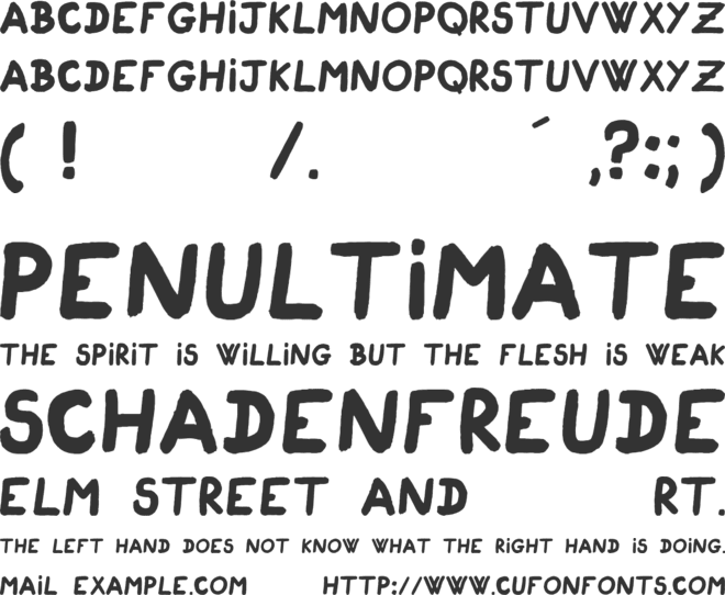 Cigogneau font preview