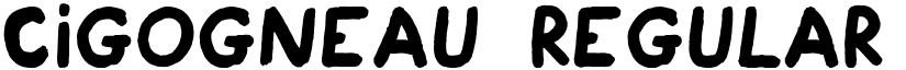 Cigogneau Regular font