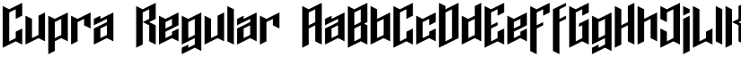 Cupra Regular font