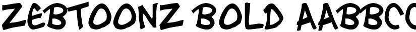 Zebtoonz Bold font