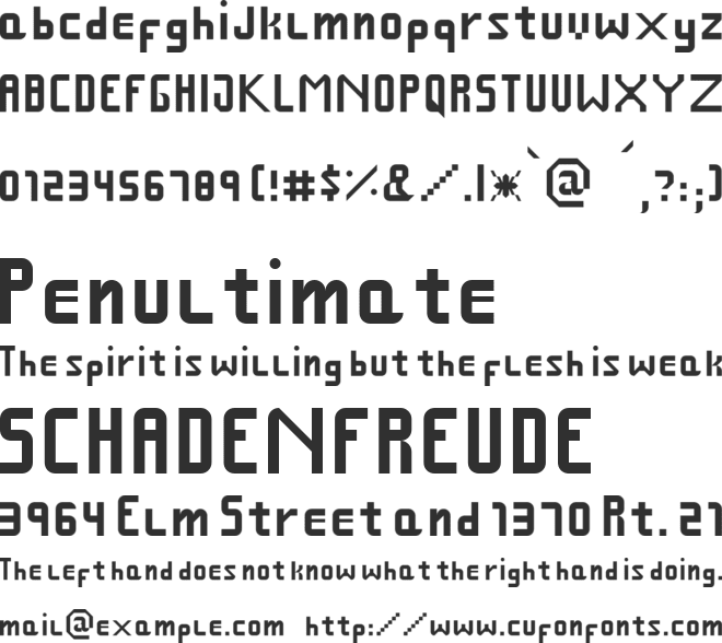 Fcraft Small Pix font preview