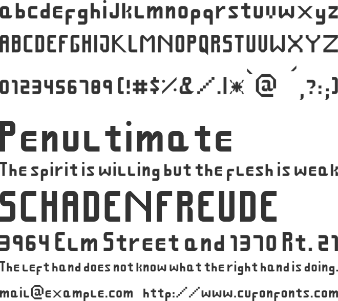 Fcraft Small Pix font preview