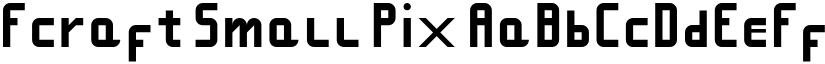 Fcraft Small Pix font