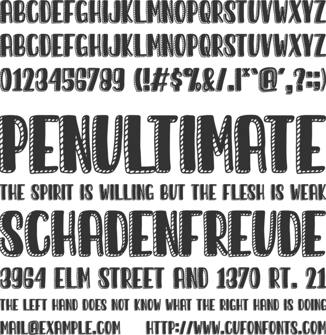 Sunday Morning font preview