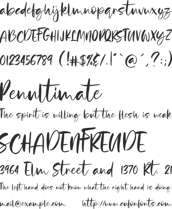 Yellowstone font preview