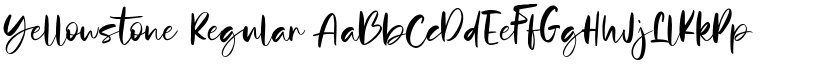 Yellowstone Regular font