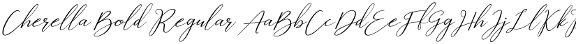 Cherella Bold Regular font