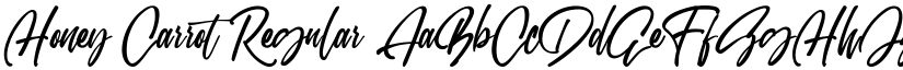 Honey Carrot Regular font