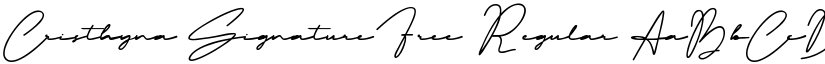 Cristhyna Signature Free Regular font