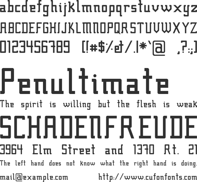 Fcraft Sidarta font preview